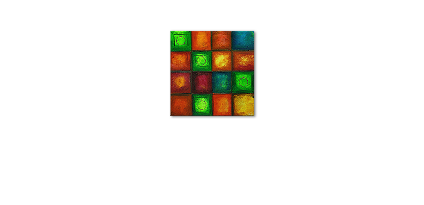 Colorful Cubes 80x80cm Obraz