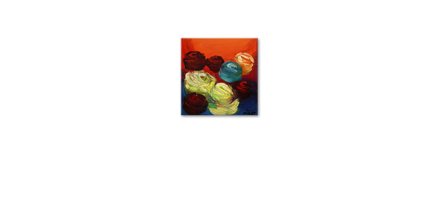 Colors of Roses 70x70cm Obraz