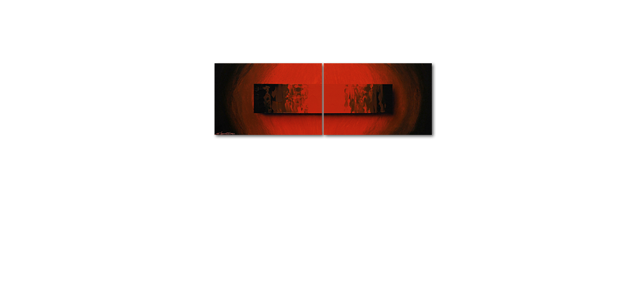Obraz na blejtramie Glowing Red 120x40cm