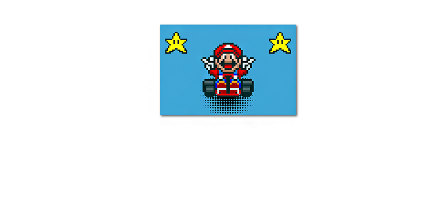 Mario Kart 120x80cm Obraz
