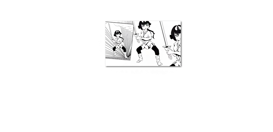 Obraz Manga Samurai 100x60cm