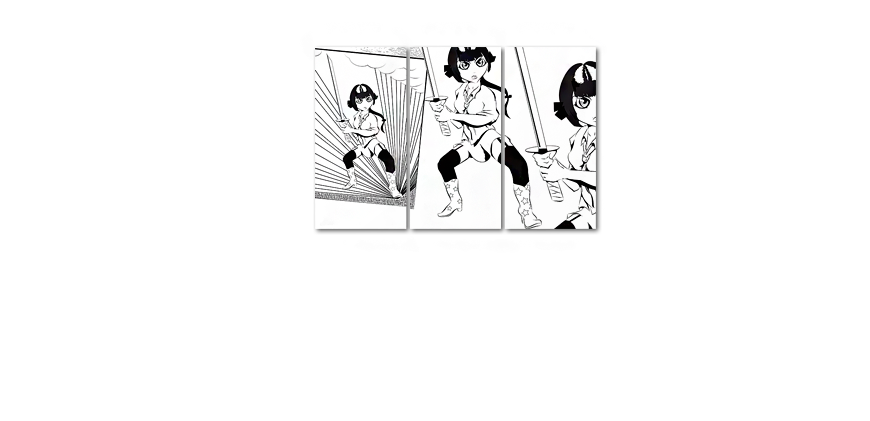 Obraz Manga Samurai120x80cm