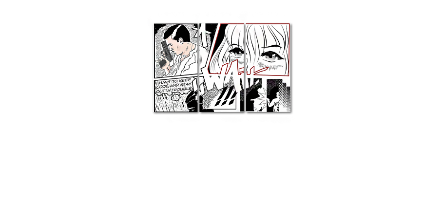Obraz Manga Wait120x80cm