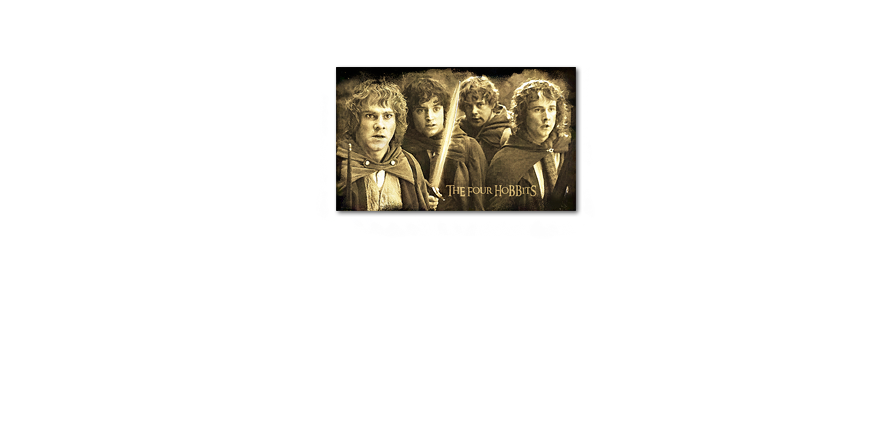 Obraz The Four Hobbits 100x60cm