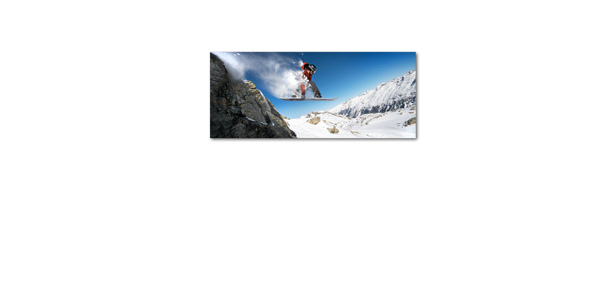 Snow Ride 120x50cm obrazy na płótnie