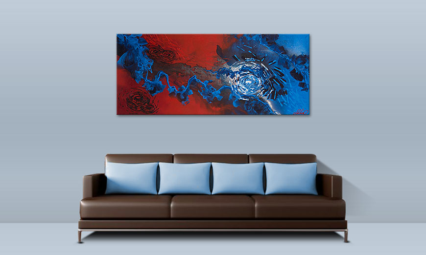 Obraz Frozen Rose 140x60cm