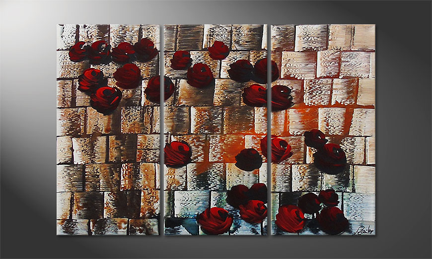 Storm of Roses 120x80cm Obraz