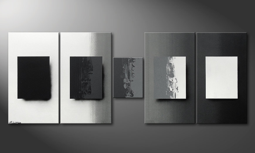 Shades of Grey 230x90cm Obraz