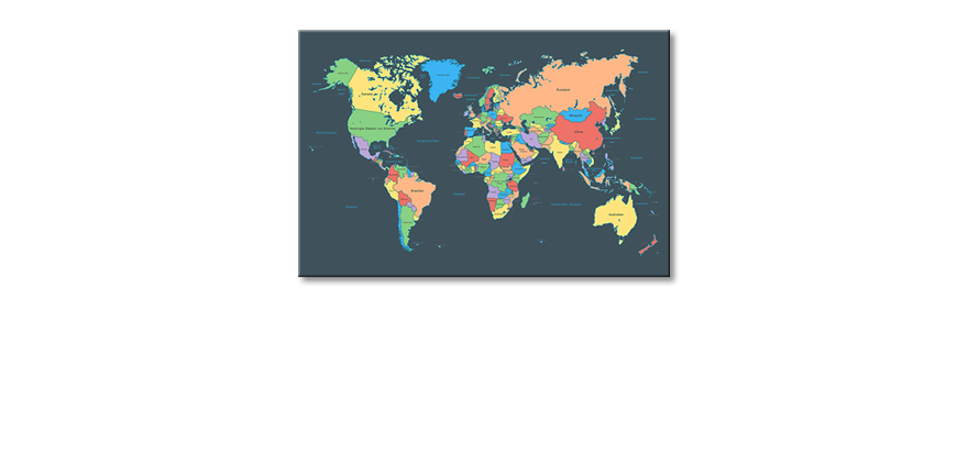 Colorful-Map-Obraz
