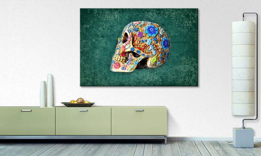 Druk na płótnie Colorful Skull