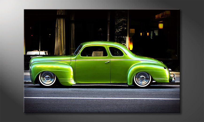 Green-Car-obrazy-na-płótnie