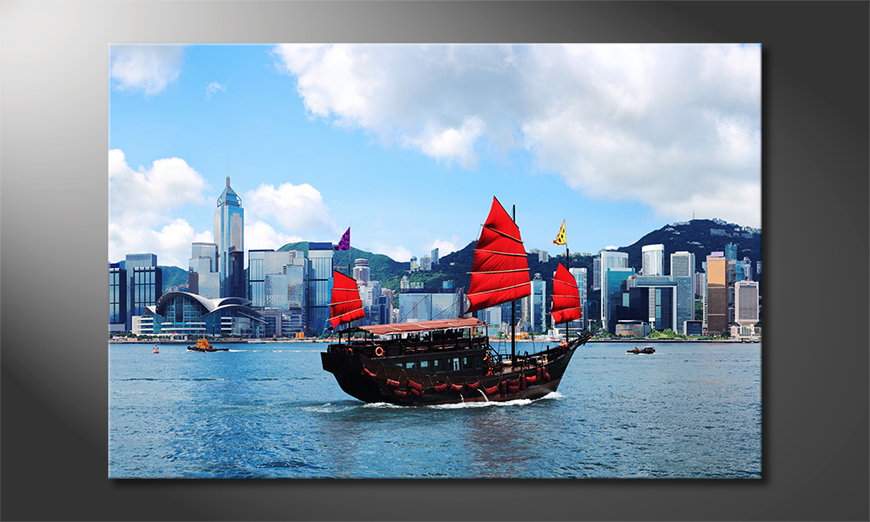 Hongkong-Boat-Obraz