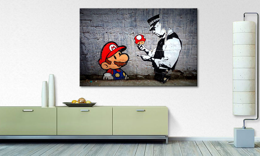 Nowoczesne obraz Caught Mario