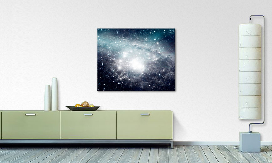 Nowoczesne obraz Galaxy in Free Space 100x80 cm