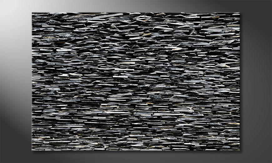 Obraz-Black-White-Stones-120x80-cm