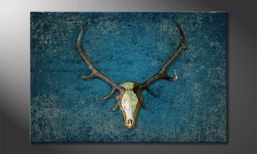 Obraz-Deerhead-90x60-cm