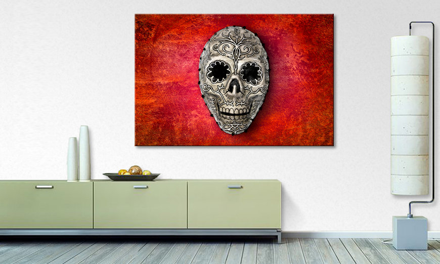 Obraz Red Skull 120x80 cm