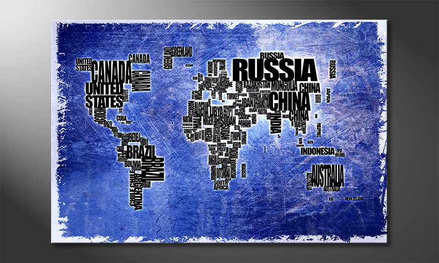 Obraz-World-Map-2-60x40-cm