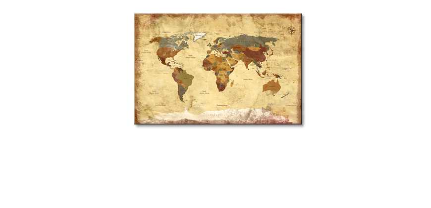 Old-Worldmap-4-Obraz