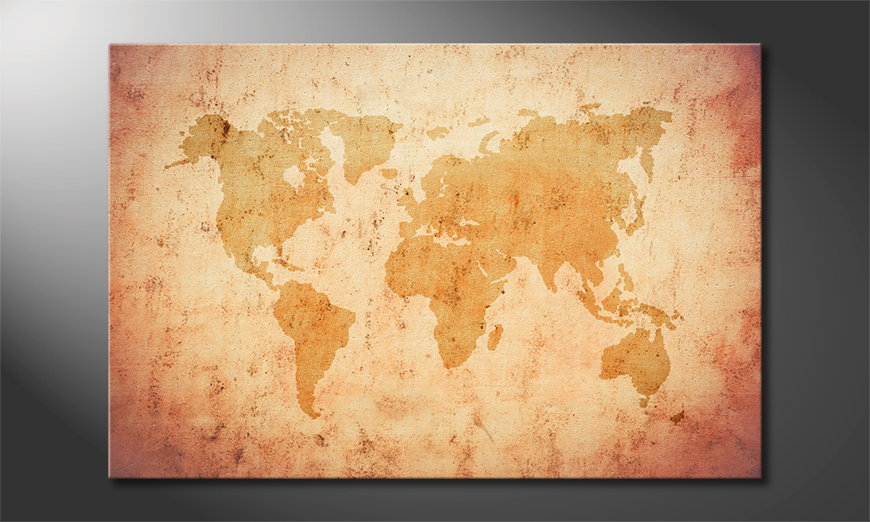 Old-Worldmap-Obraz
