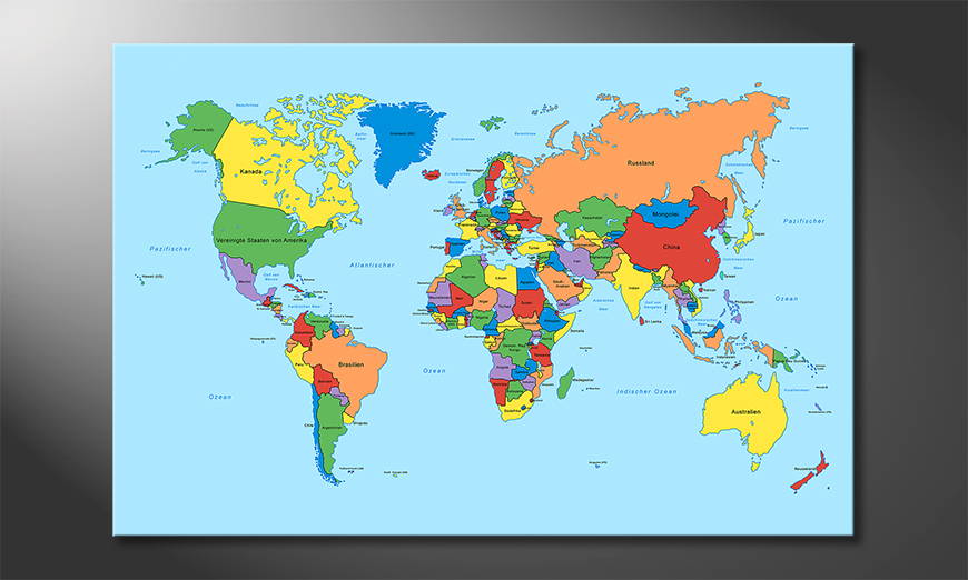Worldmap-Classic-Obraz