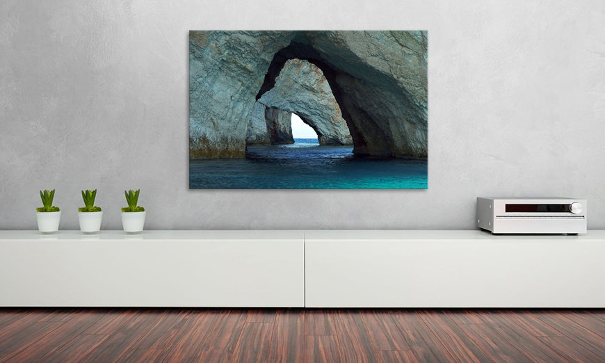 Wydrukowany obraz Blue Caves 90x60 cm