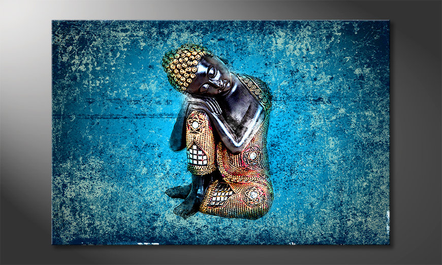 Wydrukowany-obraz-Sleeping-Buddha-90x60-cm