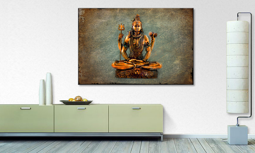 Ładne malowanie Lord Shiva
