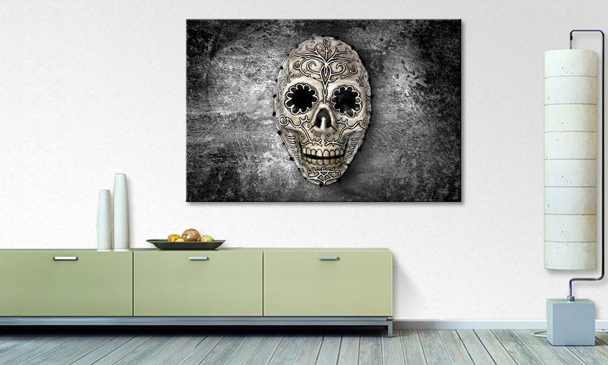 Ładne malowanie Monochrome Skull