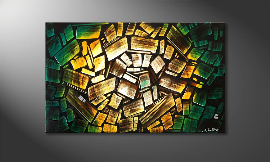  321 adne malowanie Cubic Jungle 120x75cm