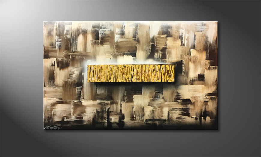 321 adne malowanie Golden Waterfall 120x75cm