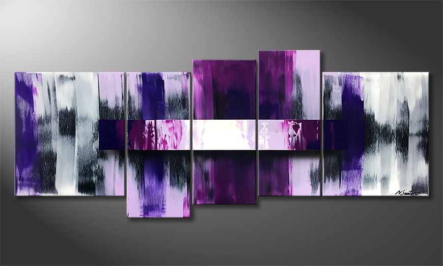  321 adne malowanie Purple Shuffle 190x80cm