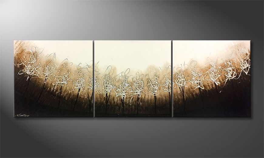  321 adne malowanie Silver Trees 180x60cm