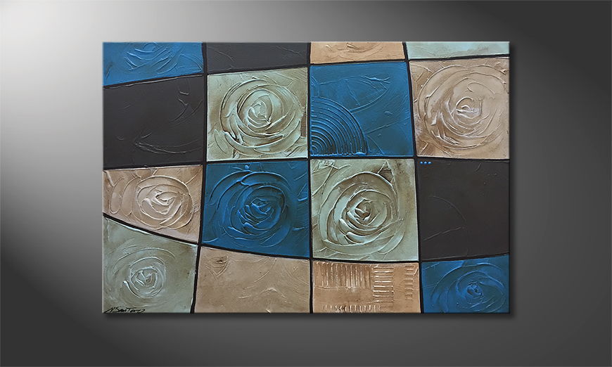Malarstwo na płótnie Frozen Roses 120x80cm