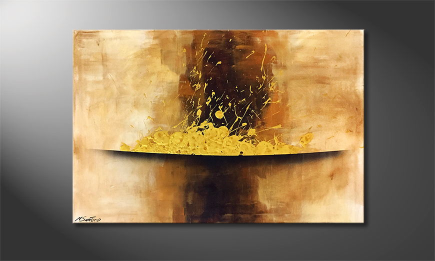 Malarstwo na płótnie Gold Rush 120x80cm