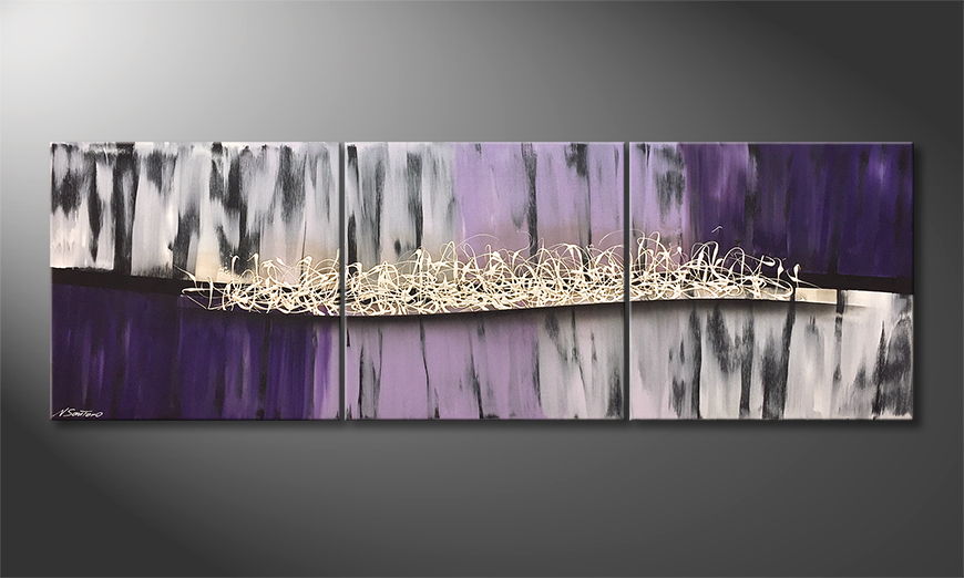 Malarstwo na płótnie Purple Dream 210x70cm