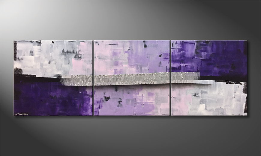 Malarstwo na płótnie Purple Fusion 210x70cm