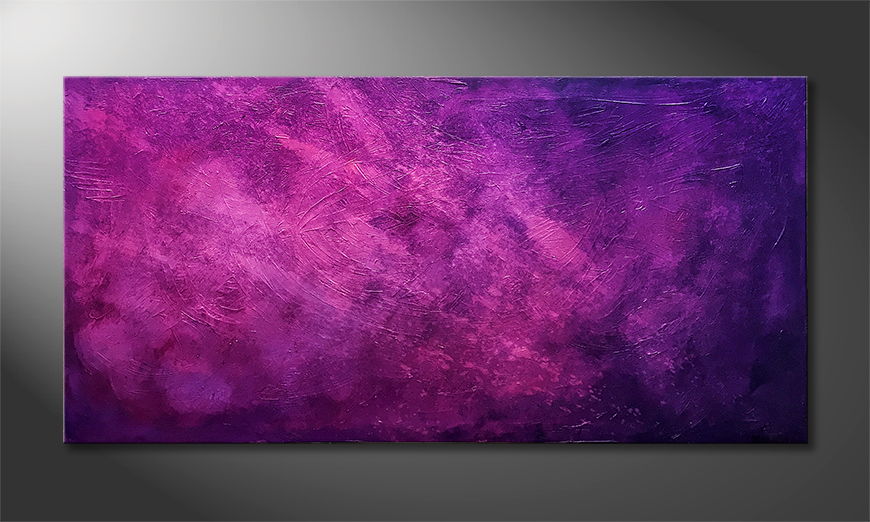 Malarstwo na płótnie Purple Sky 140x70cm