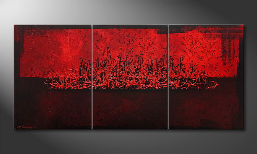 Malarstwo na płótnie Red Night 150x70cm
