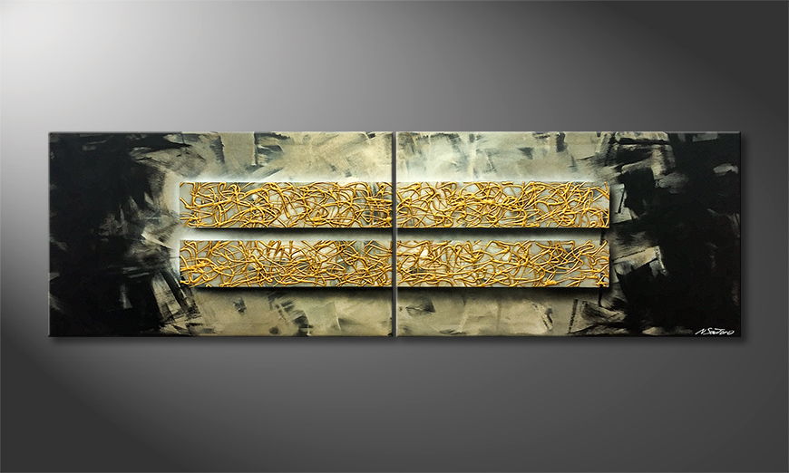 Nasze malarstwo Golden Bars 200x60cm