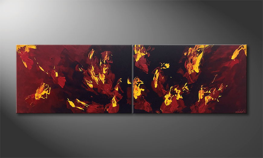 Nasze malarstwo Liquid Flames 200x60cm