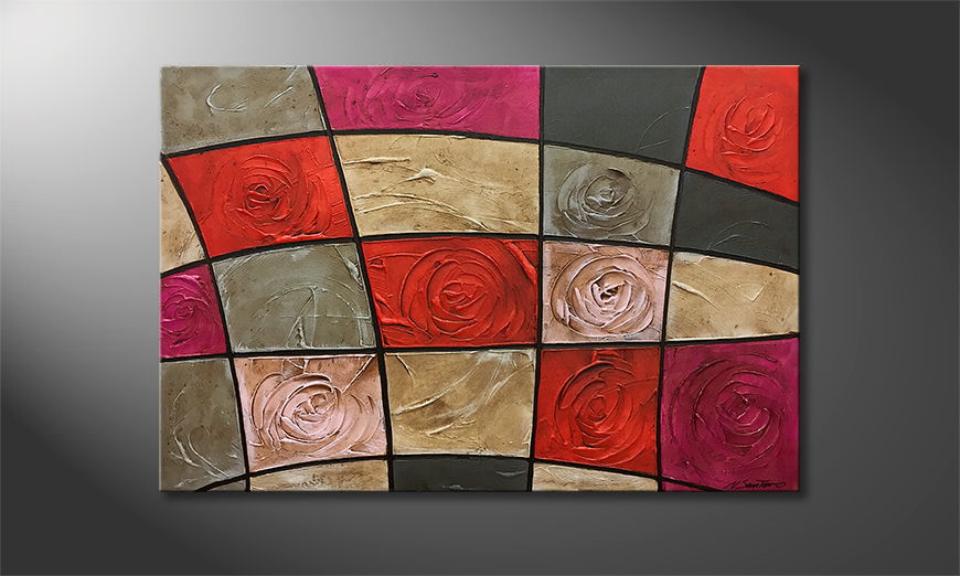 Nasze malarstwo Petrified Roses 120x80cm