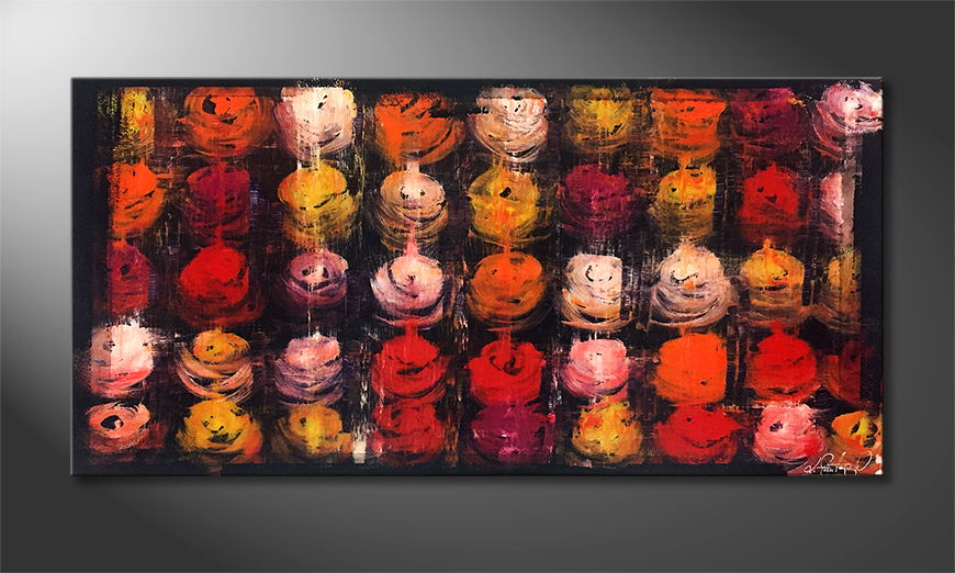 Nowoczesna sztuka Autumn Roses 120x60cm