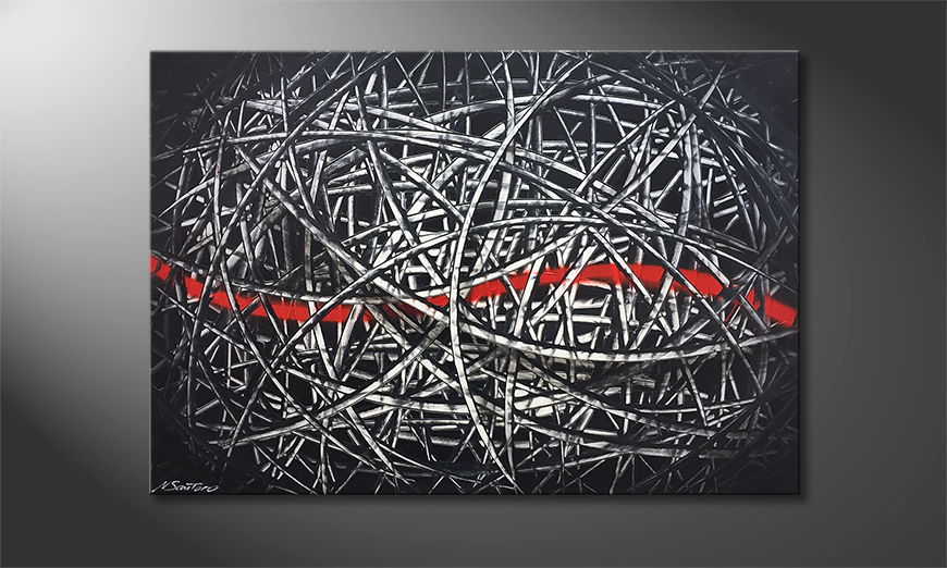 Nowoczesne obraz Red Line 120x80cm