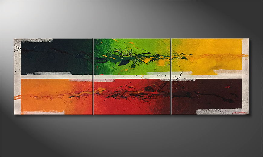 Obraz Inflammable Nature 210x70cm