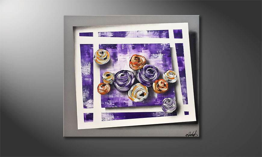 Obraz Purple Roses 90x80cm