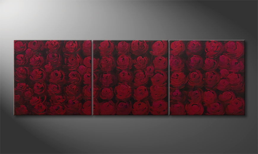 Obraz Rose Bed 180x60cm