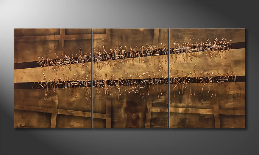 Obraz do salonu Copper Move 180x80cm