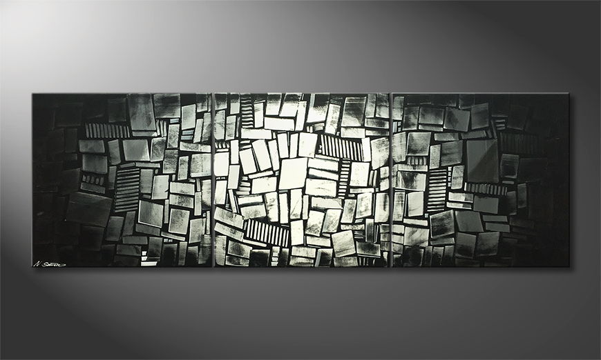 Obraz do salonu Cubic Night 210x70cm