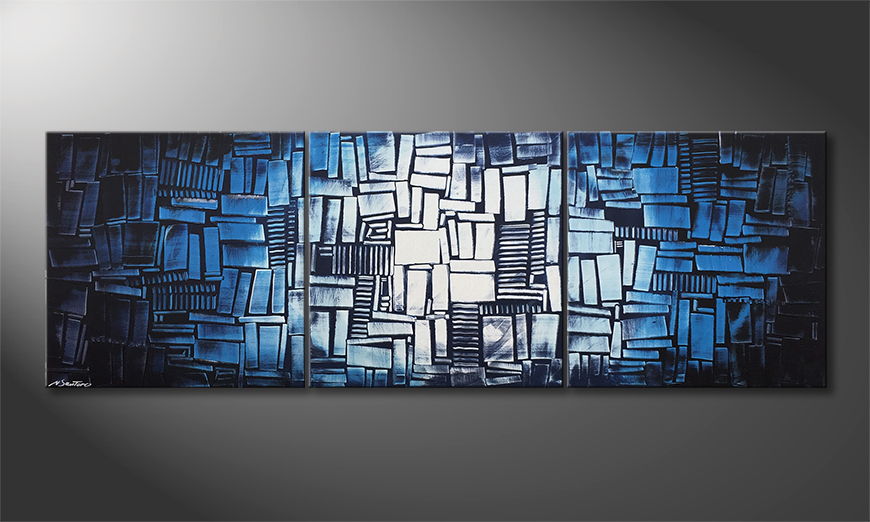 Obraz do salonu Ice Cubes 210x70cm